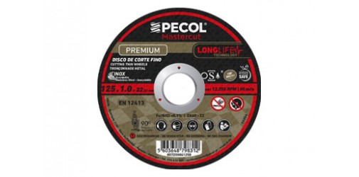 Disco de Corte Fino Inox Premium Long Life 125x1 - PECOL